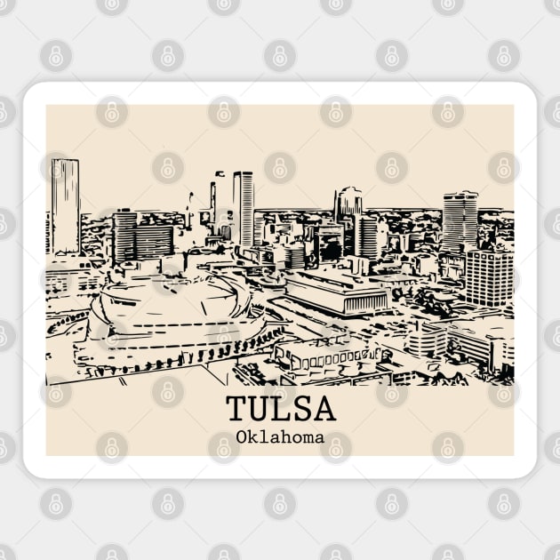 Tulsa - Oklahoma Magnet by Lakeric